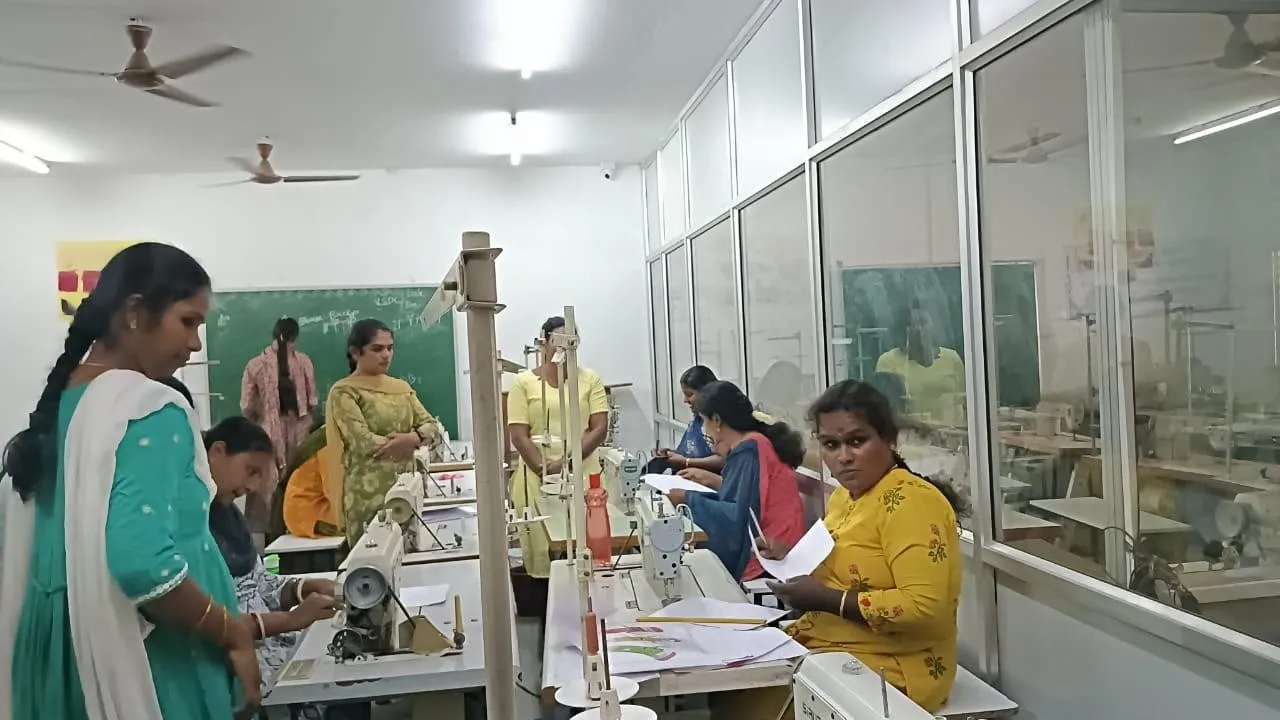 Transgender community members and women attending a Sahayithi Foundation skill development and empowerment program