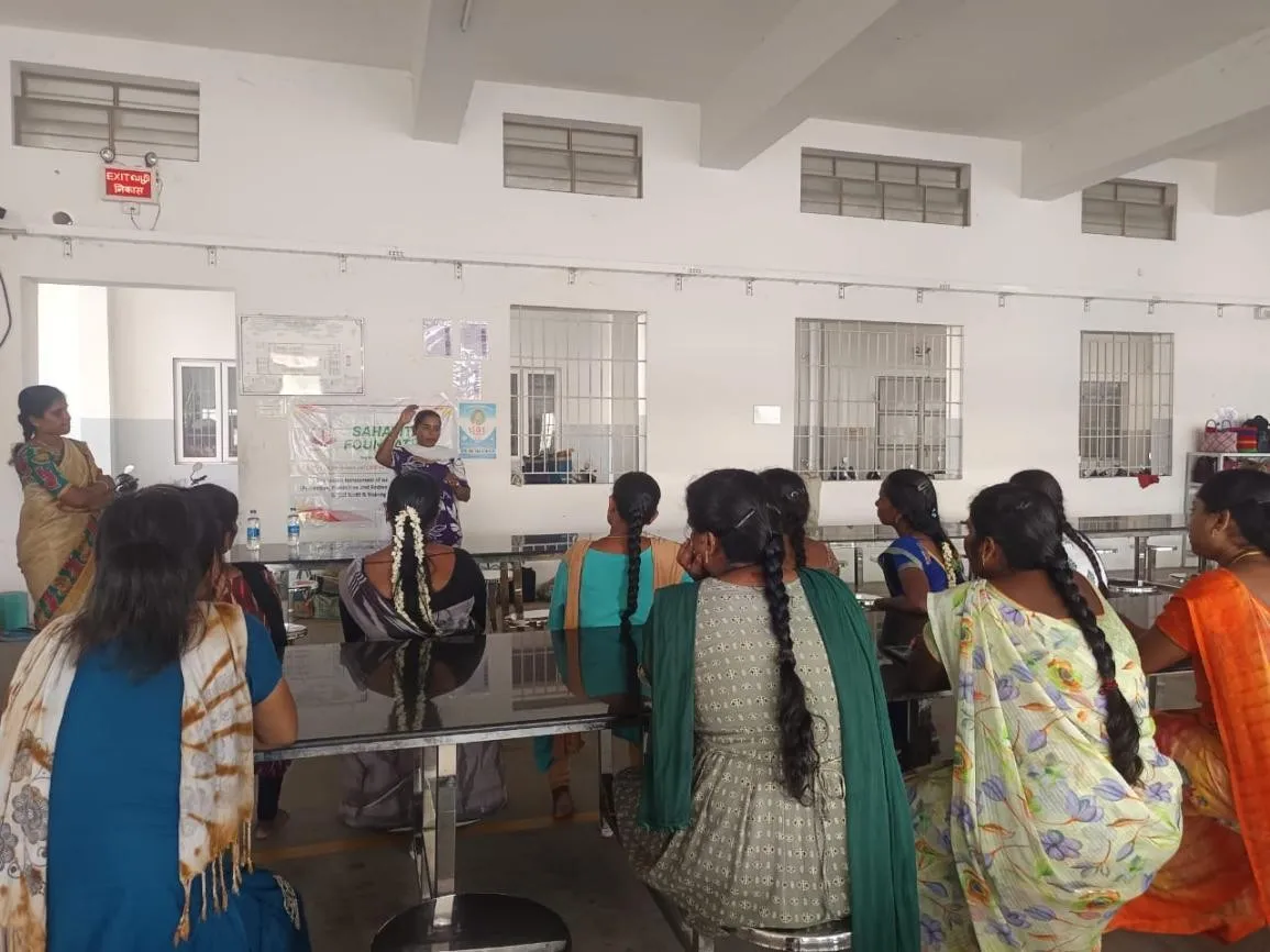 Internal Committee constitution and POSH awareness workshop at Spencer Apparels Pvt Ltd, Uthukuli Road, Tiruppur